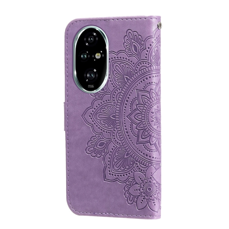 For Honor 200 Pro Seven-petal Flowers Embossing Leather Phone Case