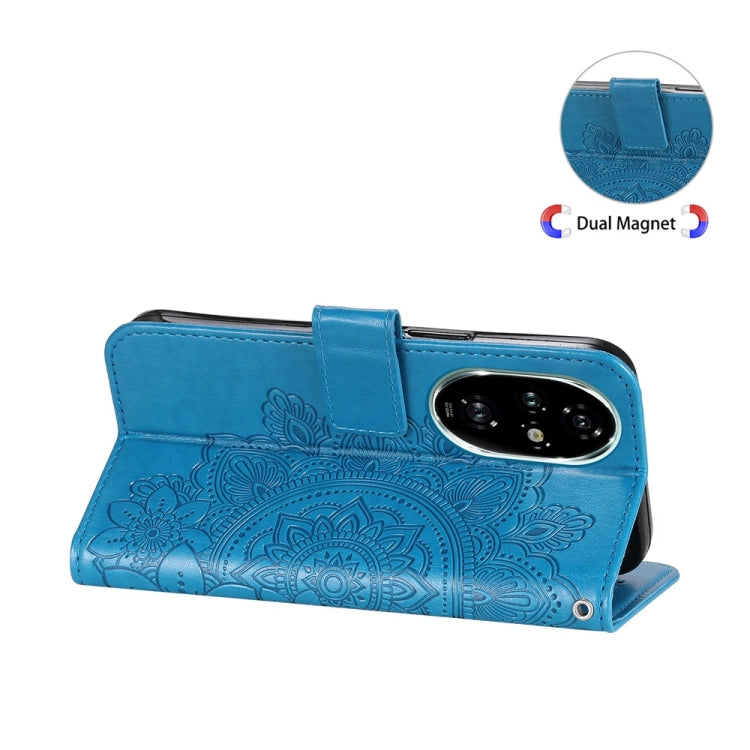 For Honor 200 Pro Seven-petal Flowers Embossing Leather Phone Case