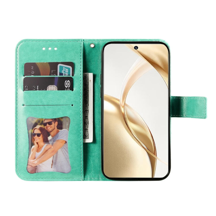 For Honor 200 Seven-petal Flowers Embossing Leather Phone Case