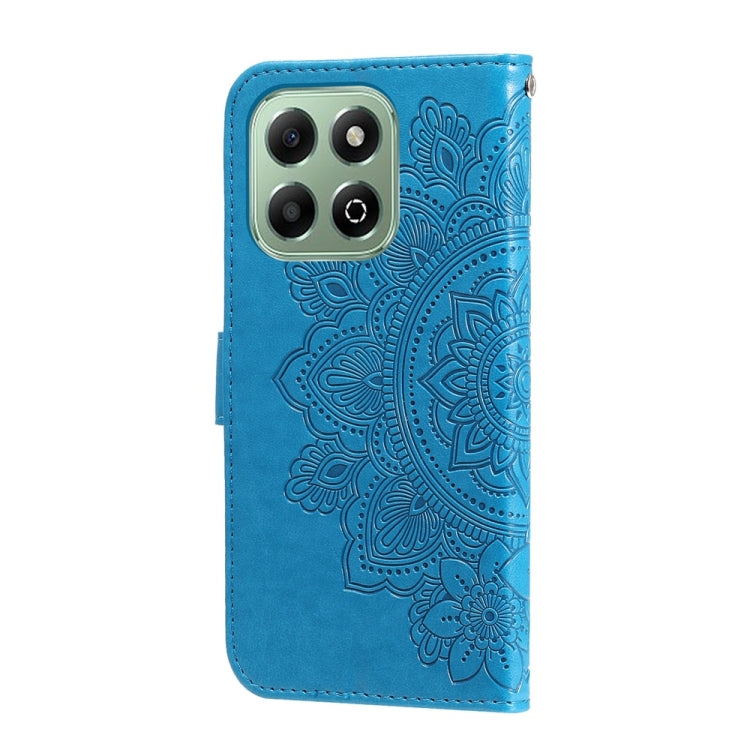 For Honor X6b 4G / X6c 4G / X5b / X5b Plus Seven-petal Flowers Embossing Leather Phone Case