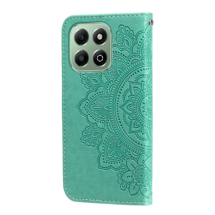 For Honor X6b 4G / X6c 4G / X5b / X5b Plus Seven-petal Flowers Embossing Leather Phone Case