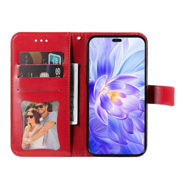 For Honor X60i Seven-petal Flowers Embossing Leather Phone Case