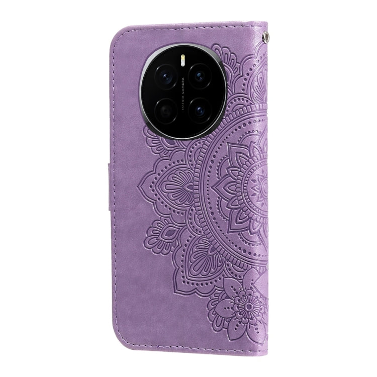 For Honor Magic7 Seven-petal Flowers Embossing Leather Phone Case