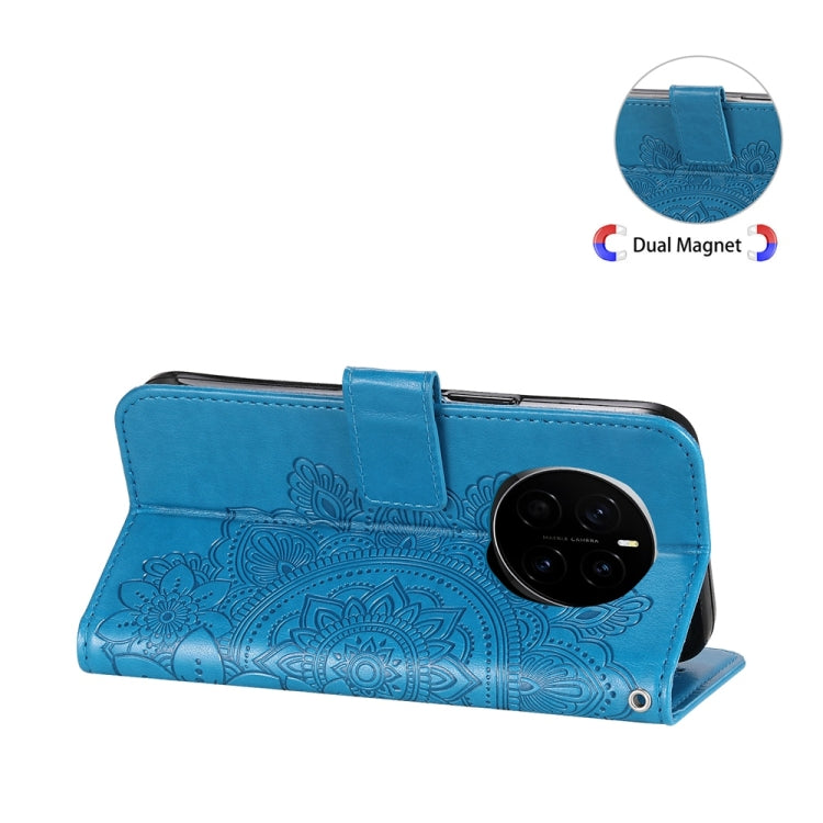 For Honor Magic7 Seven-petal Flowers Embossing Leather Phone Case