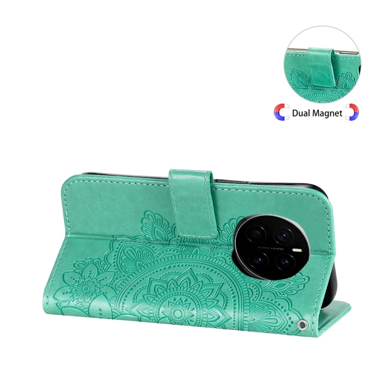 For Honor Magic7 Seven-petal Flowers Embossing Leather Phone Case