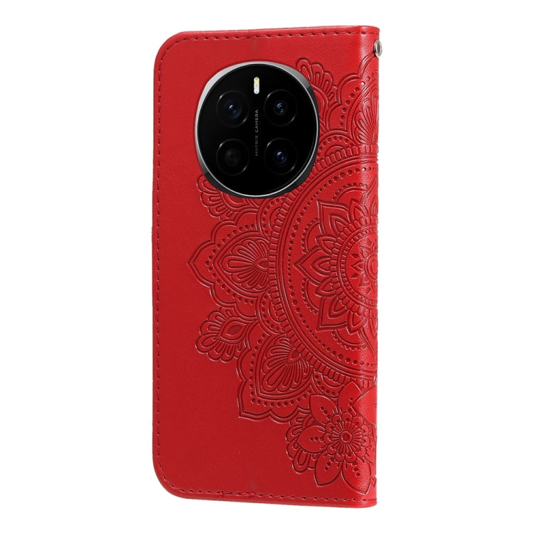 For Honor Magic7 Seven-petal Flowers Embossing Leather Phone Case