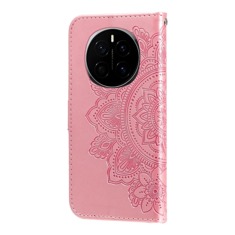 For Honor Magic7 Seven-petal Flowers Embossing Leather Phone Case
