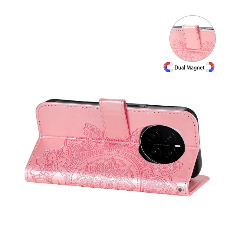 For Honor Magic7 Seven-petal Flowers Embossing Leather Phone Case