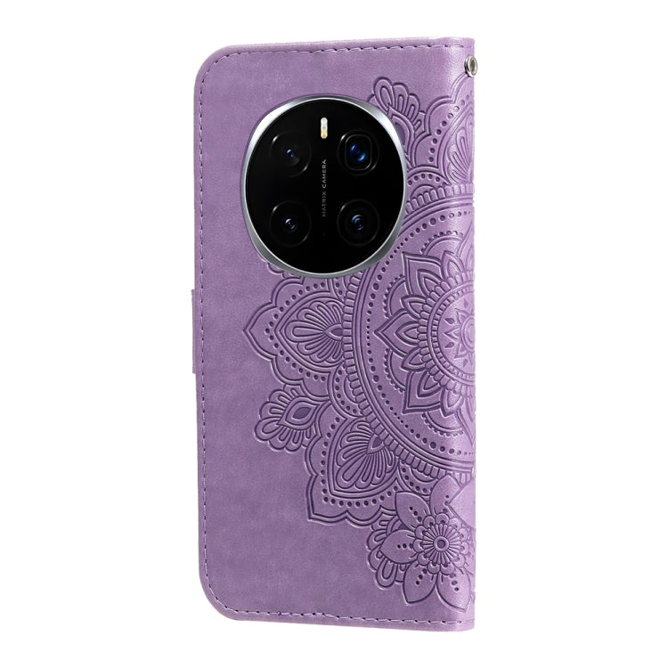 For Honor Magic7 Pro Seven-petal Flowers Embossing Leather Phone Case