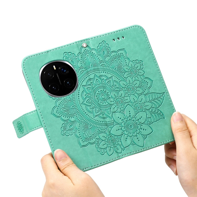 For Honor Magic7 Pro Seven-petal Flowers Embossing Leather Phone Case
