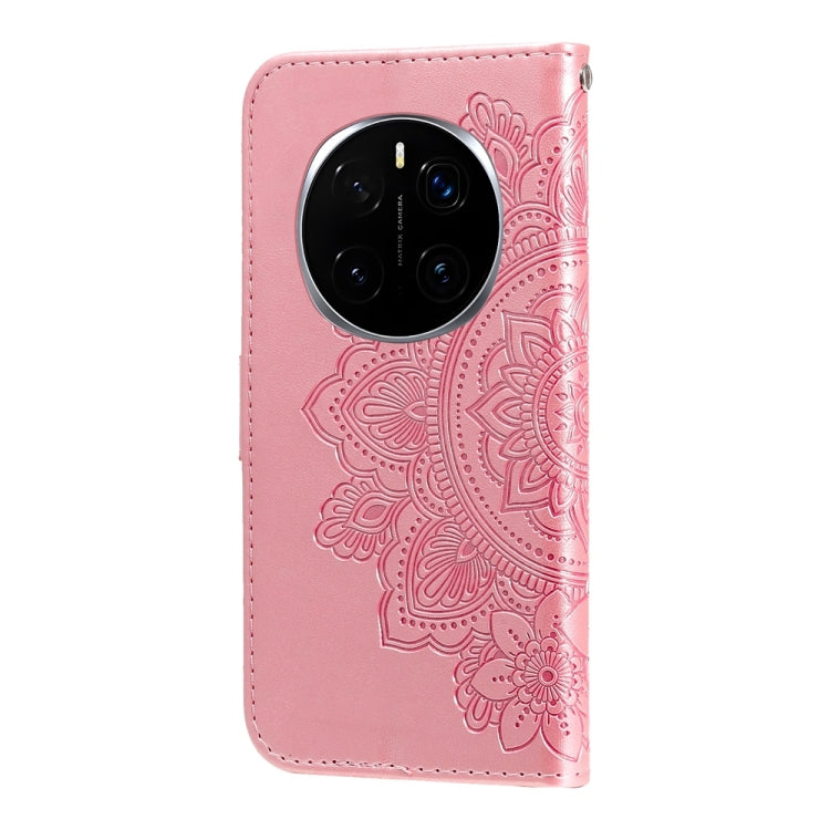For Honor Magic7 Pro Seven-petal Flowers Embossing Leather Phone Case