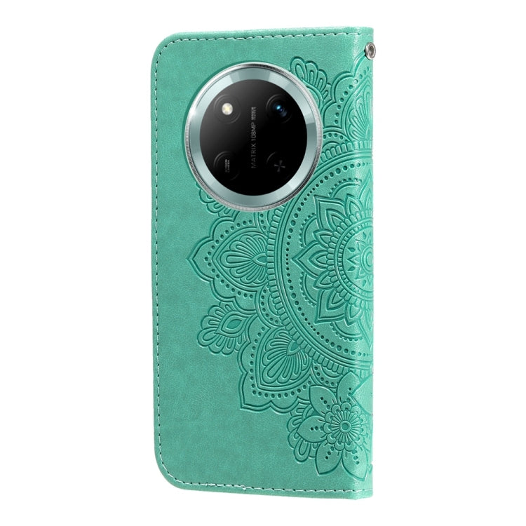 For Honor X9c / Magic7 Lite Seven-petal Flowers Embossing Leather Phone Case