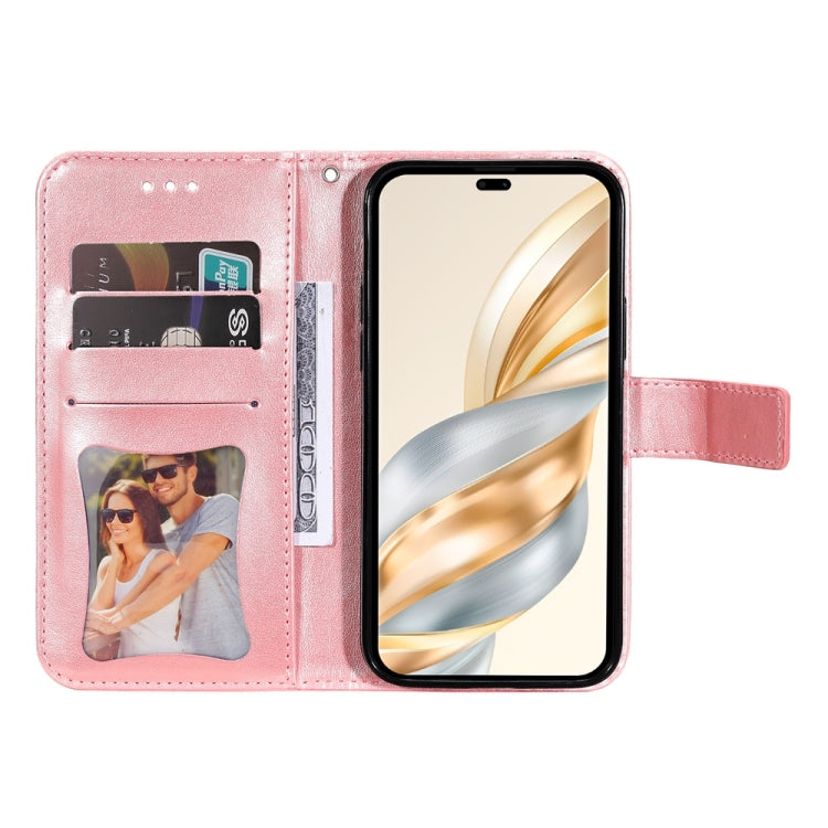 For Honor X9c / Magic7 Lite Seven-petal Flowers Embossing Leather Phone Case