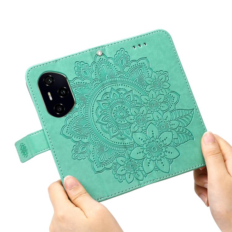 For Honor 300 Ultra Seven-petal Flowers Embossing Leather Phone Case