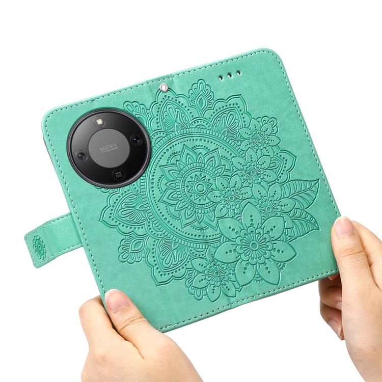 For Honor X70 5G Seven-petal Flowers Embossing Leather Phone Case