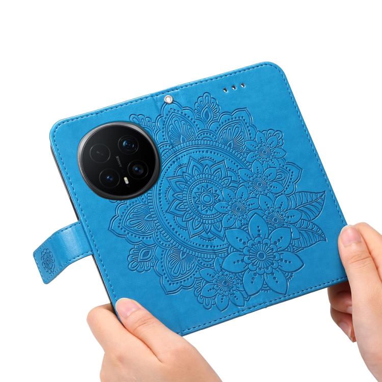 For Honor Magic8 Pro Seven-petal Flowers Embossing Leather Phone Case