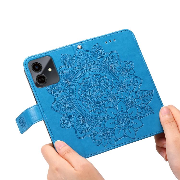 For Honor Play10 4G Seven-petal Flowers Embossing Leather Phone Case