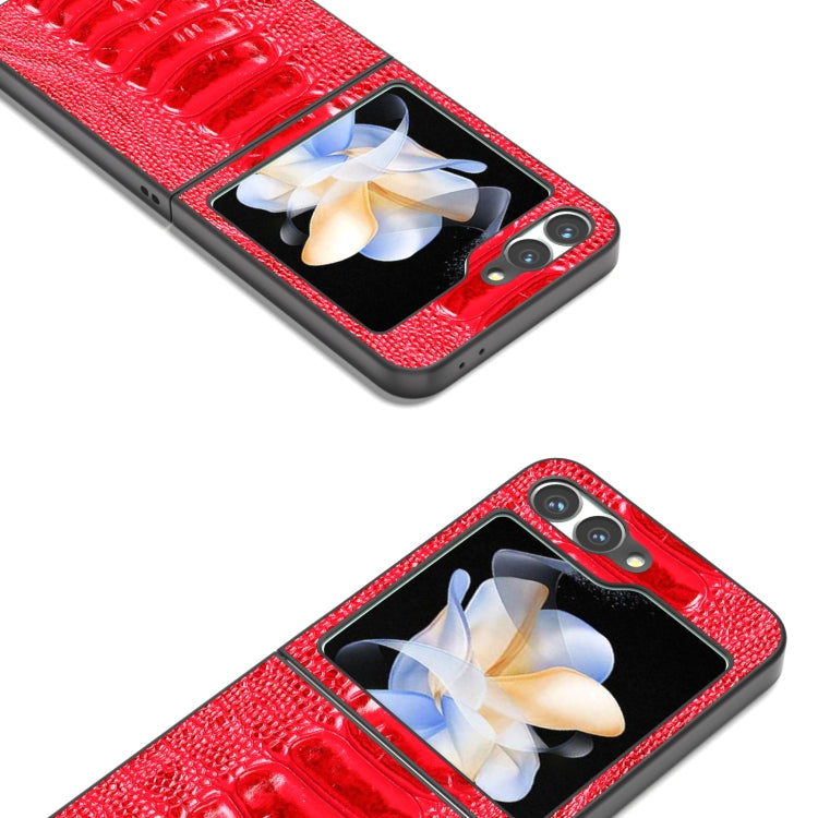 For Samsung Galaxy Z Flip6 / Flip7 FE ABEEL Genuine Leather Weilai Series Phone Case