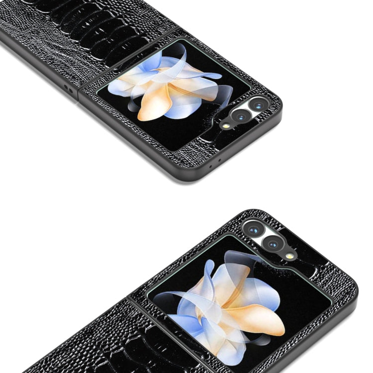 For Samsung Galaxy Z Flip6 / Flip7 FE ABEEL Genuine Leather Weilai Series Phone Case