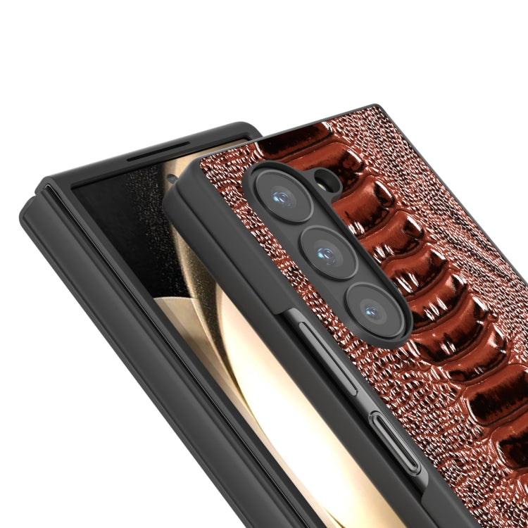 For Samsung Galaxy Z Fold6 ABEEL Genuine Leather Weilai Series Phone Case