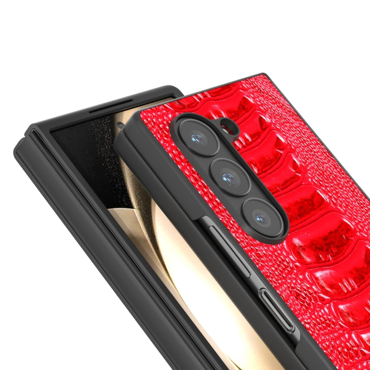 For Samsung Galaxy Z Fold6 ABEEL Genuine Leather Weilai Series Phone Case