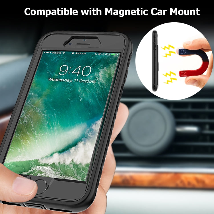 For iPhone 6 Shockproof PC + TPU + PU Leather Protective Case with Holder & Card Slot & Wallet