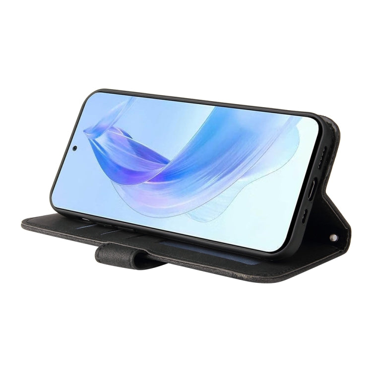 For Honor X50i 5G Skin Feel Life Tree Metal Button Leather Phone Case