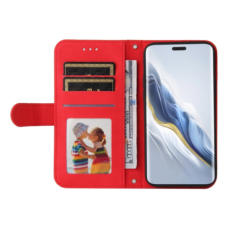 For Honor Magic6 Pro Skin Feel Life Tree Metal Button Leather Phone Case