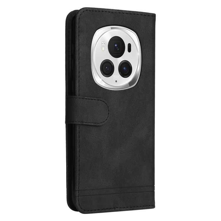 For Honor Magic6 Pro Skin Feel Life Tree Metal Button Leather Phone Case