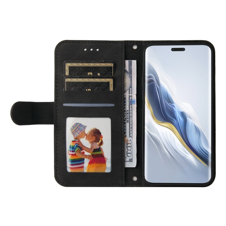 For Honor Magic6 Pro Skin Feel Life Tree Metal Button Leather Phone Case