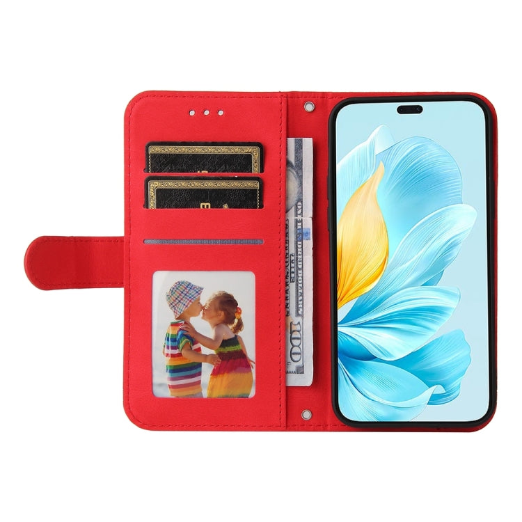 For Honor 200 Lite Global Skin Feel Life Tree Metal Button Leather Phone Case