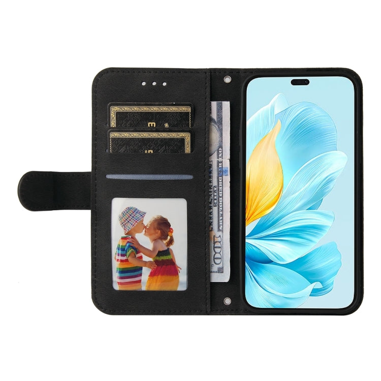 For Honor 200 Lite Global Skin Feel Life Tree Metal Button Leather Phone Case