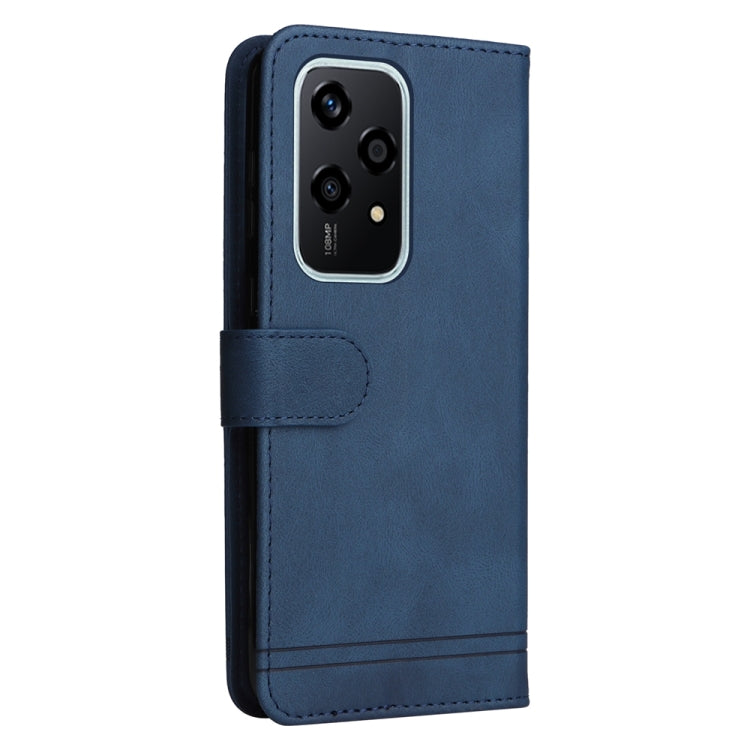 For Honor 200 Lite Global Skin Feel Life Tree Metal Button Leather Phone Case