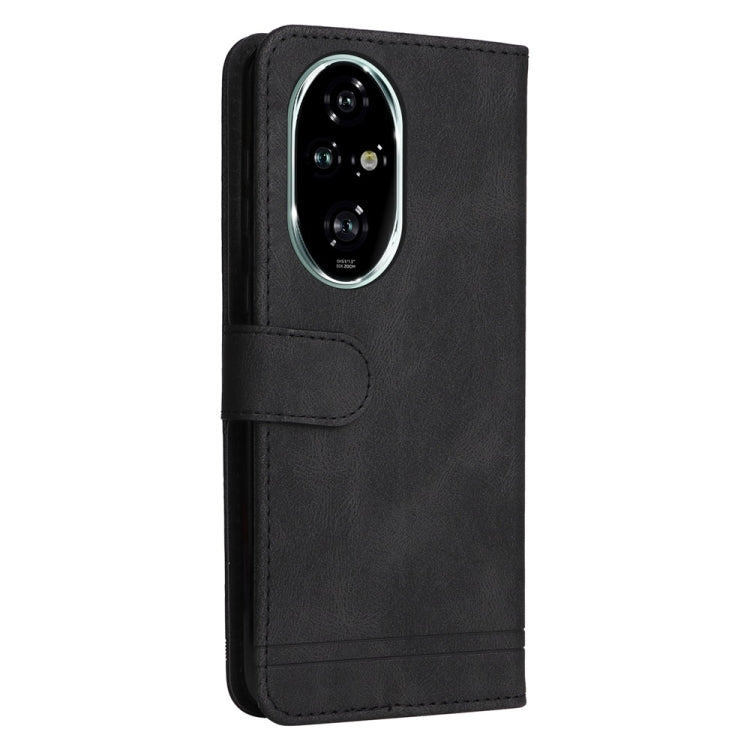 For Honor 200 Pro Skin Feel Life Tree Metal Button Leather Phone Case
