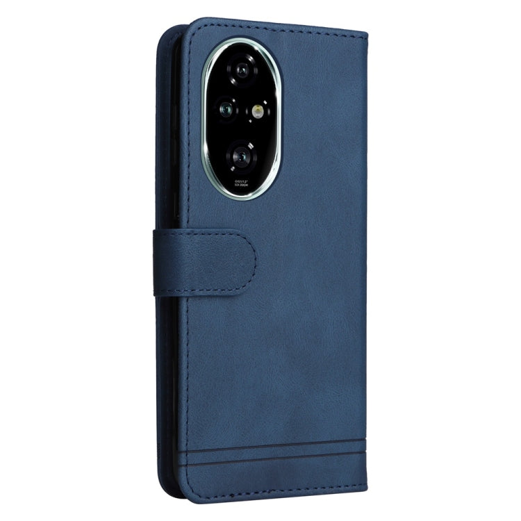 For Honor 200 Pro Skin Feel Life Tree Metal Button Leather Phone Case