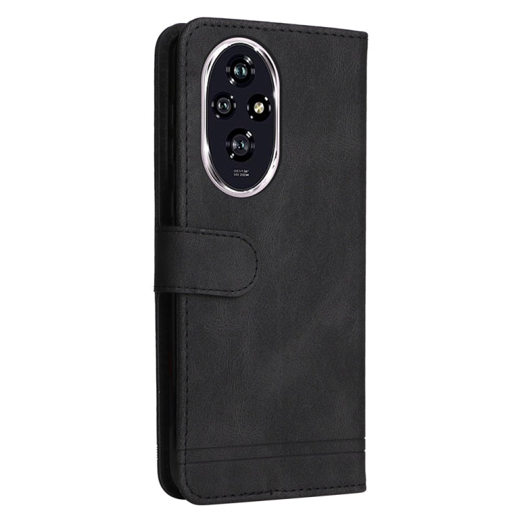 For Honor 200 Skin Feel Life Tree Metal Button Leather Phone Case