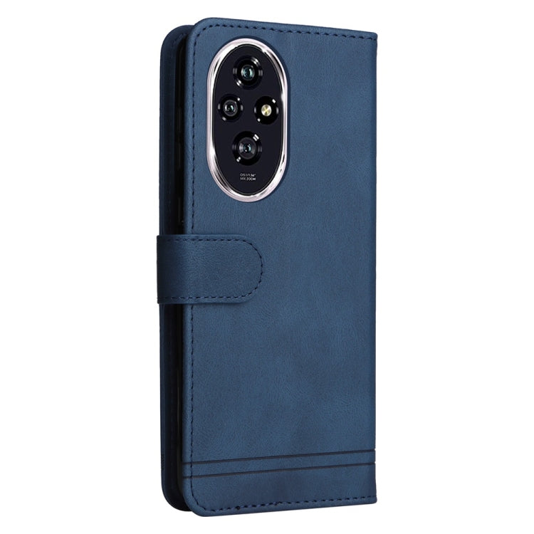 For Honor 200 Skin Feel Life Tree Metal Button Leather Phone Case