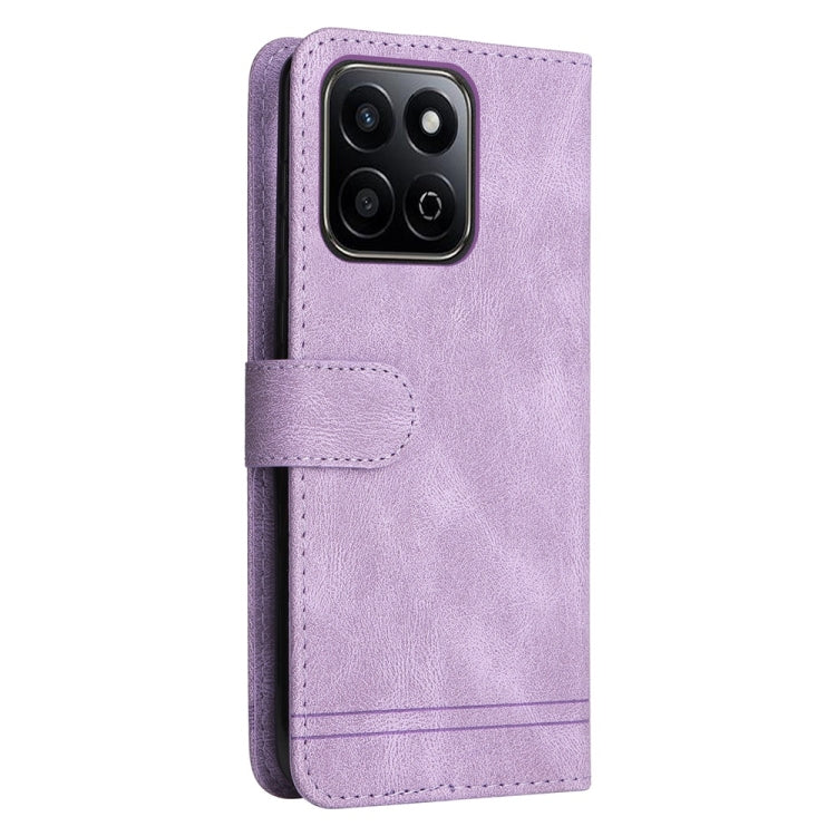 For Honor Play 60 Plus Skin Feel Life Tree Metal Button Leather Phone Case