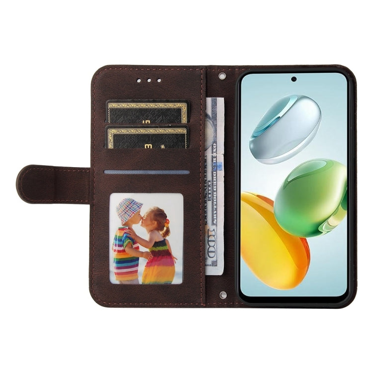 For Honor Play 60 Plus Skin Feel Life Tree Metal Button Leather Phone Case