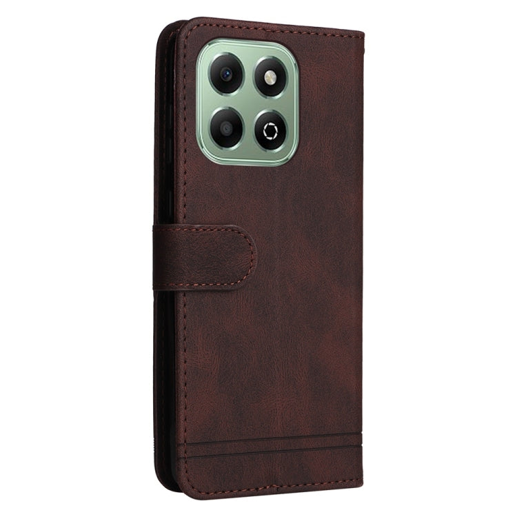 For Honor X6b 4G / X6c 4G / X5b / X5b Plus Skin Feel Life Tree Metal Button Leather Phone Case