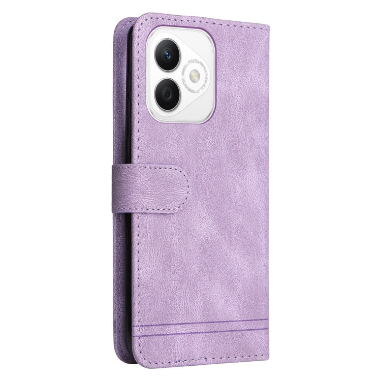 For Honor X60i Skin Feel Life Tree Metal Button Leather Phone Case