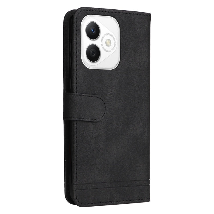 For Honor X60i Skin Feel Life Tree Metal Button Leather Phone Case