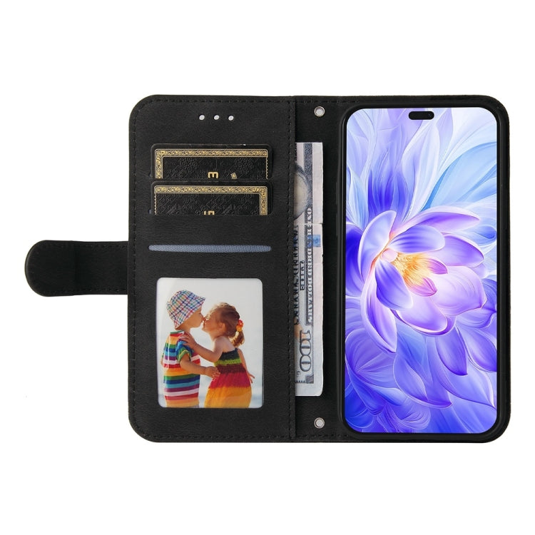 For Honor X60i Skin Feel Life Tree Metal Button Leather Phone Case