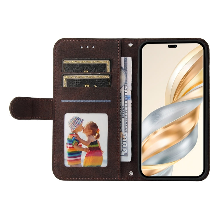 For Honor X9c / Magic7 Lite Skin Feel Life Tree Metal Button Leather Phone Case