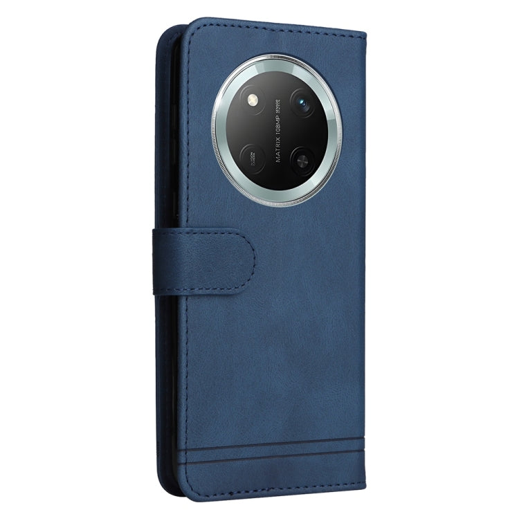 For Honor X9c / Magic7 Lite Skin Feel Life Tree Metal Button Leather Phone Case
