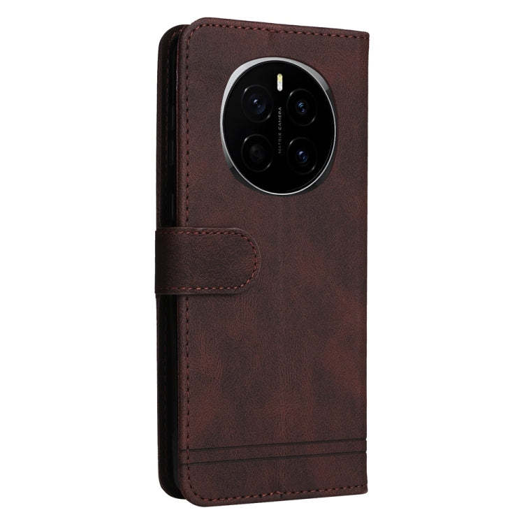 For Honor Magic7 Skin Feel Life Tree Metal Button Leather Phone Case