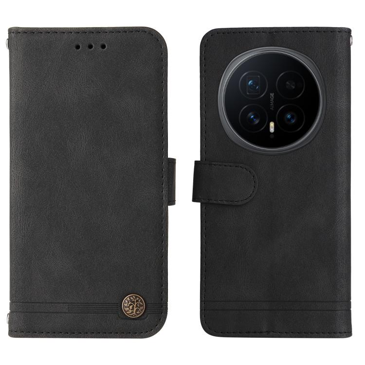 For Honor Magic8 Skin Feel Life Tree Metal Button Leather Phone Case