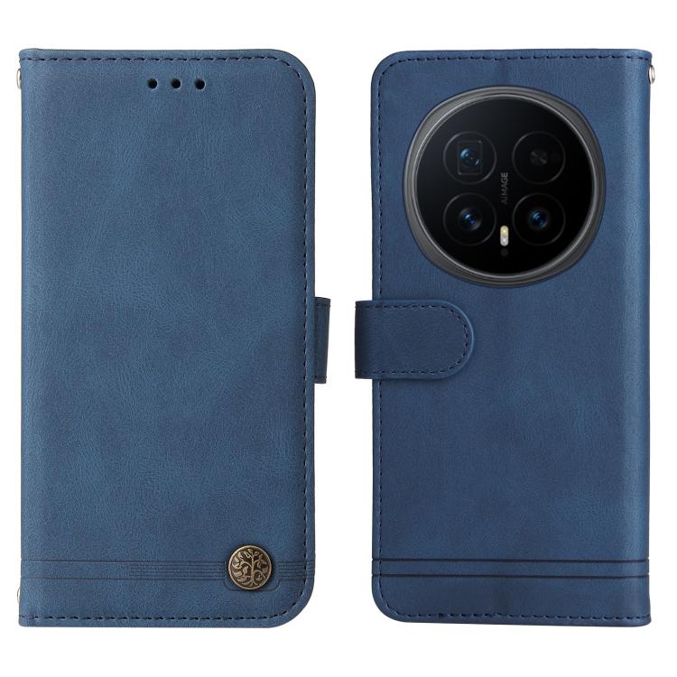 For Honor Magic8 Skin Feel Life Tree Metal Button Leather Phone Case