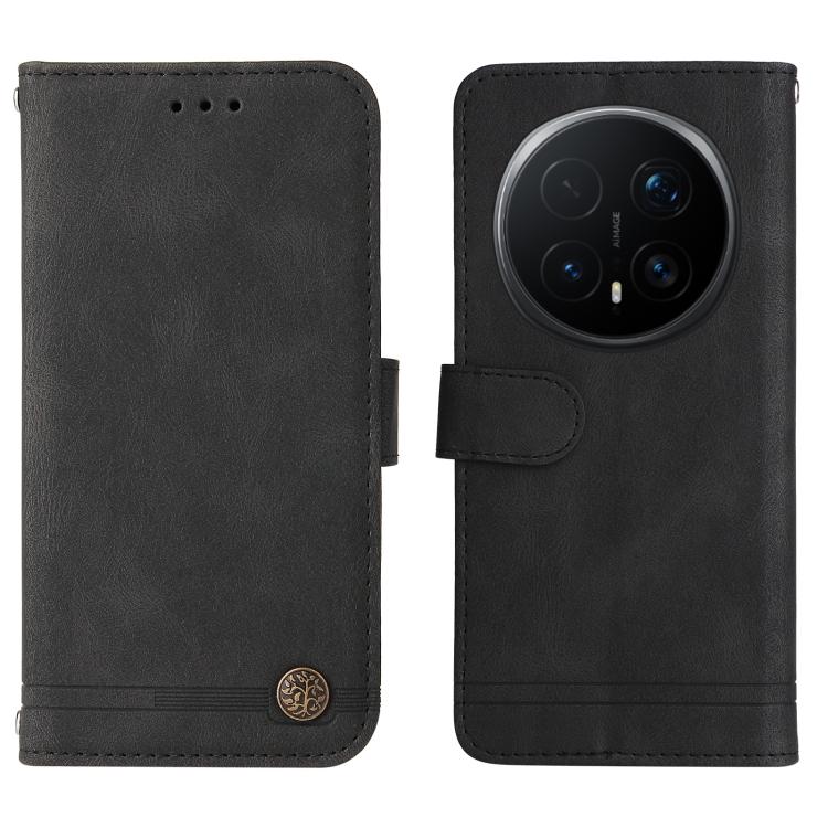 For Honor Magic8 Pro Skin Feel Life Tree Metal Button Leather Phone Case