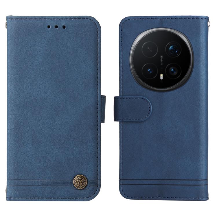 For Honor Magic8 Pro Skin Feel Life Tree Metal Button Leather Phone Case
